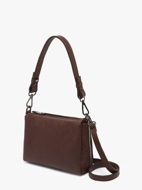 Sac Bandoulière Caviar Cuir Milano Marron caviar CA25065 vue secondaire 2