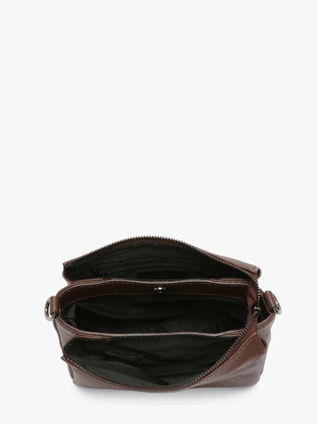 Sac Bandoulière Caviar Cuir Milano Marron caviar CA25065 vue secondaire 3