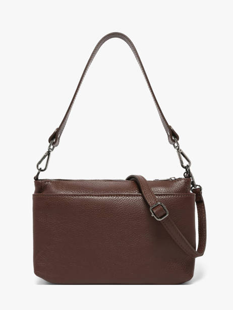 Sac Bandoulière Caviar Cuir Milano Marron caviar CA25066 vue secondaire 4