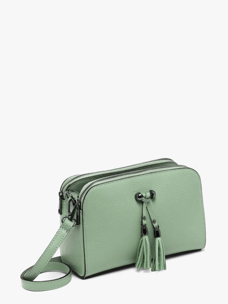 Leather Caviar Crossbody Bag Milano Green caviar CA21101 other view 3