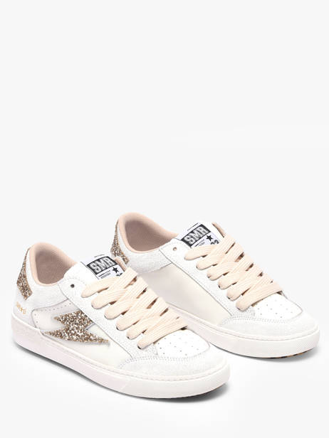 Sneakers In Leather Semerdjian White women NOUBA423 other view 1