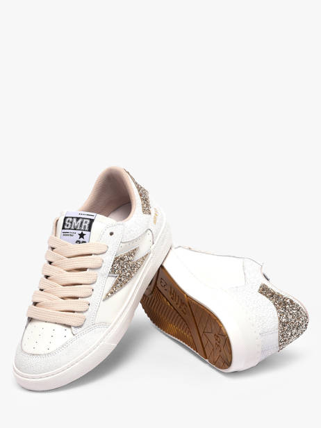 Sneakers In Leather Semerdjian White women NOUBA423 other view 2