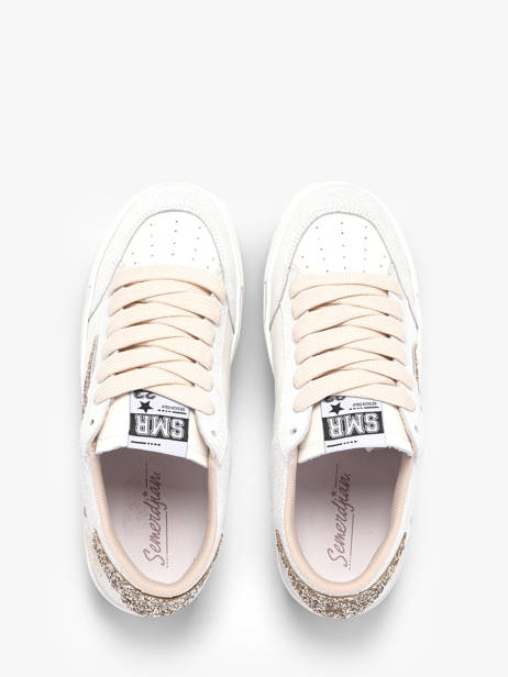 Sneakers In Leather Semerdjian White women NOUBA423 other view 3