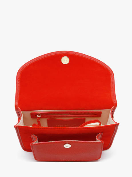 Sac Bandoulière Melle George Fusion Cuir Paul marius Rouge fusion GEORGFUS vue secondaire 3