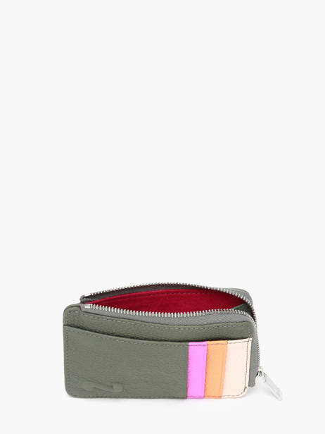 Porte-cartes Cuir Nathan baume Vert mandala M vue secondaire 1