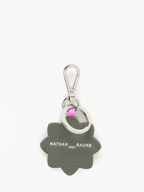 Keychain Leather Nathan baume Green mandala M other view 2