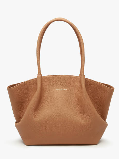 Sac Porté épaule Galatée Cuir Nathan baume Marron nymphea 3 vue secondaire 3