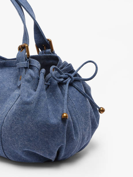 Shoulder Bag Canvas Cotton Gerard darel Blue canvas D489 other view 4