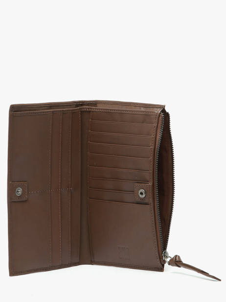 Wallet Leather Biba Brown wallet VAW2L other view 1