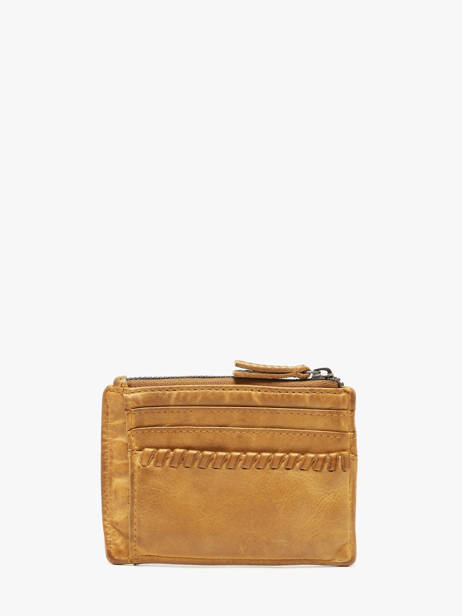 Porte-cartes Heritage Cuir Biba Jaune heritage WIN8L vue secondaire 2