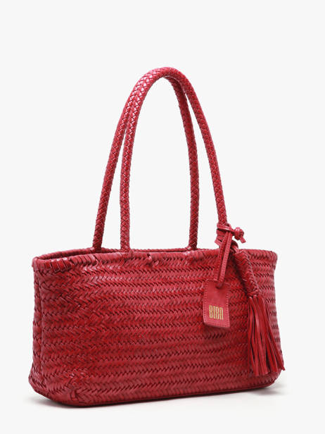 Sac Porté épaule Heritage Cuir Biba Rouge heritage PER10L vue secondaire 1