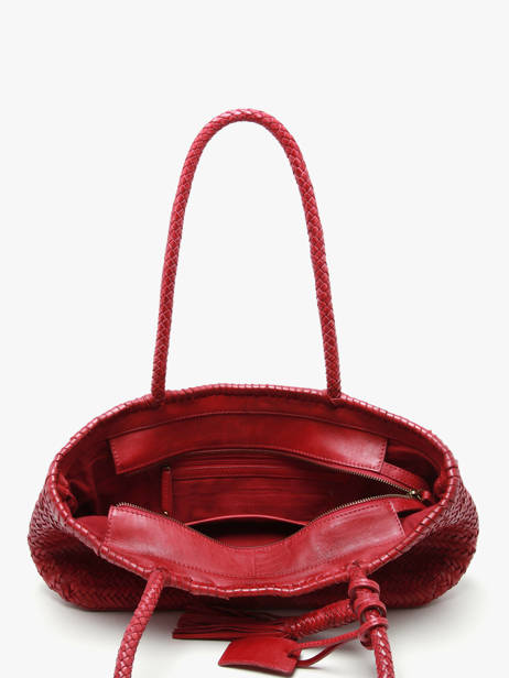 Sac Porté épaule Heritage Cuir Biba Rouge heritage PER10L vue secondaire 2