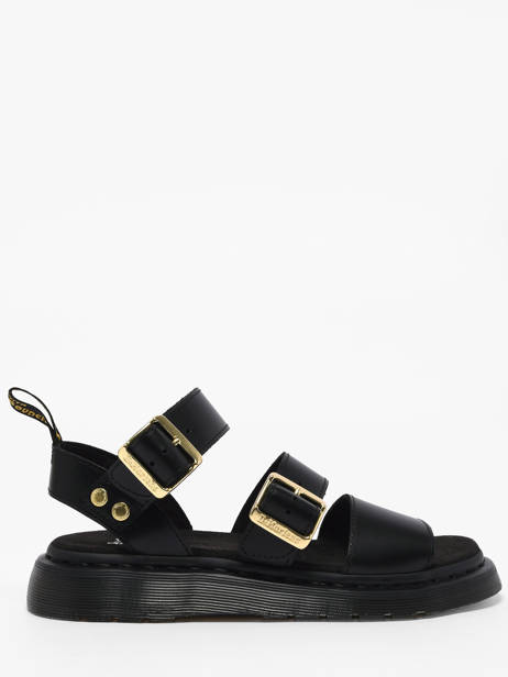 Sandals In Leather Dr martens Black women 42329001