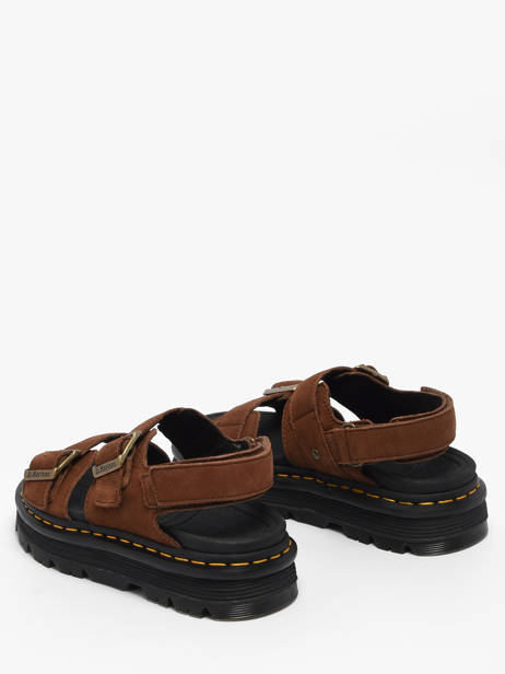 Sandales Plateforme En Cuir Dr martens Marron women 42853200 vue secondaire 2