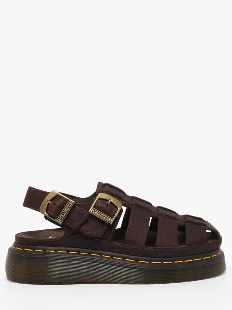 Sandals In Leather Dr martens Brown women 31524201