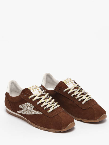 Sneakers En Cuir Semerdjian Marron women CASSI475 vue secondaire 1