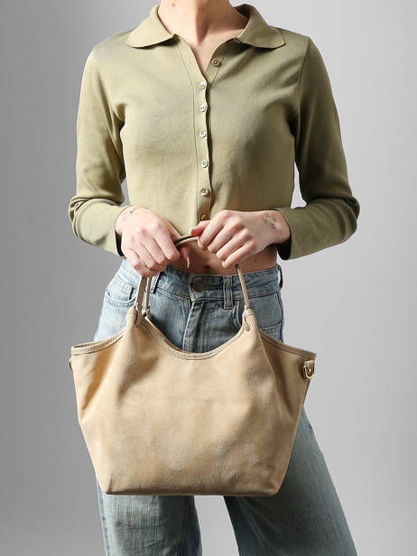 Sac Porté épaule Velvet Caviar Cuir Milano Beige velvet caviar VC241111 vue secondaire 1