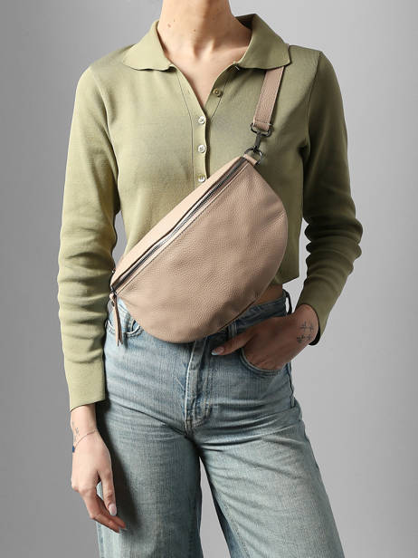 Sac Banane Caviar Cuir Milano Beige caviar CA21123 vue secondaire 1