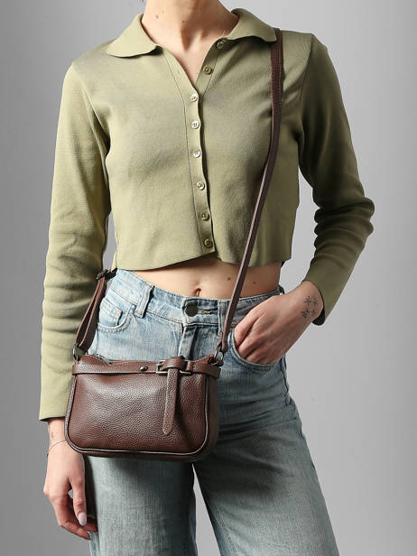 Shoulder Bag Caviar Leather Milano Brown caviar G1421N other view 1