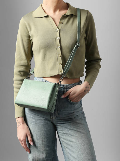 Sac Bandoulière Caviar Cuir Milano Vert caviar CA25065 vue secondaire 1