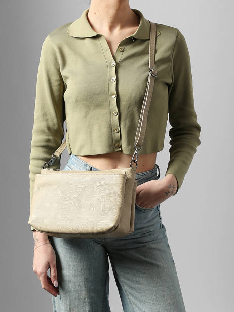 Sac Bandoulière Caviar Cuir Milano Beige caviar CA25066 vue secondaire 1