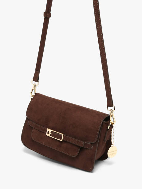 Sac Bandoulière Buckle Lulu castagnette Marron buckle D vue secondaire 1