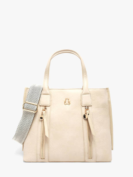 Sac Porté Main Zip Lulu castagnette Beige zip ALBERTO