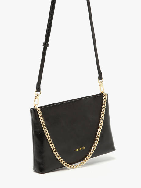 Sac Bandoulière Vintage Cuir Nat et nin Noir vintage MOLLY vue secondaire 1