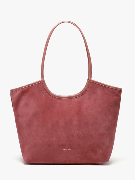 Sac Porté épaule Milan Cuir Daim Nat et nin Rose vintage MILAN