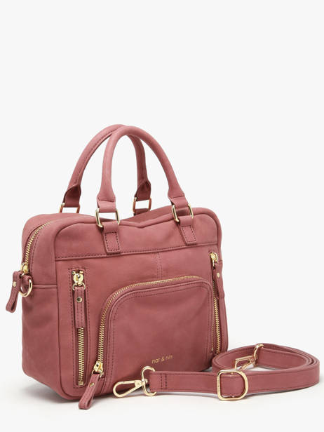 Sac Bandoulière Baby Macy Cuir Nat et nin Rose vintage BABYMACY vue secondaire 1