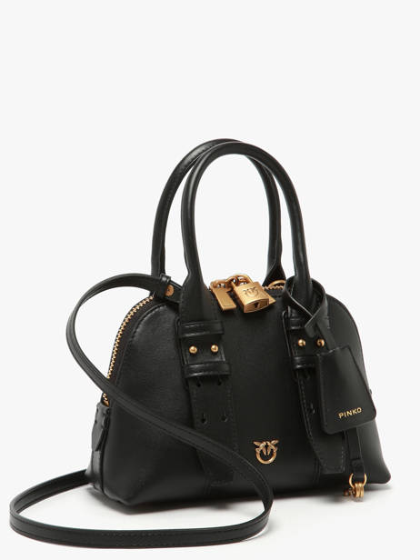 Sac Bandoulière Love Bag Icon Cuir Pinko Noir love bag icon 5333A0QO vue secondaire 1