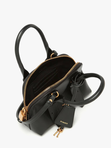 Sac Bandoulière Love Bag Icon Cuir Pinko Noir love bag icon 5333A0QO vue secondaire 3