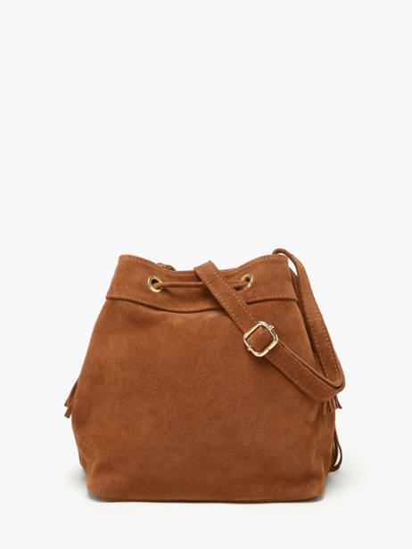 Sac Bandoulière Velvet Milano Marron velvet VE24116O vue secondaire 3