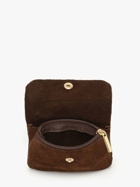 Porte-monnaie Velvet Cuir Milano Marron velvet VE23091O vue secondaire 1