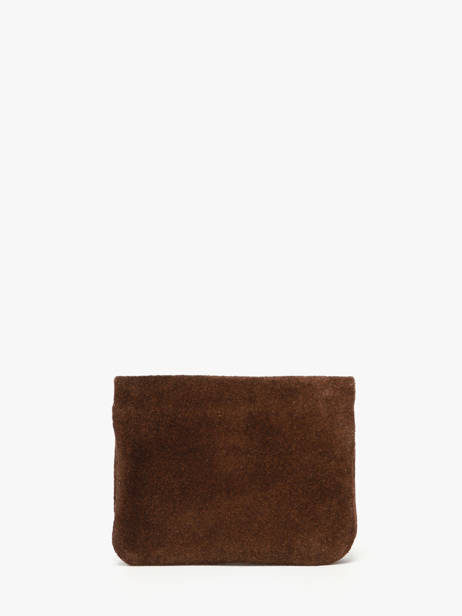 Porte-monnaie Velvet Cuir Milano Marron velvet VE23091O vue secondaire 2