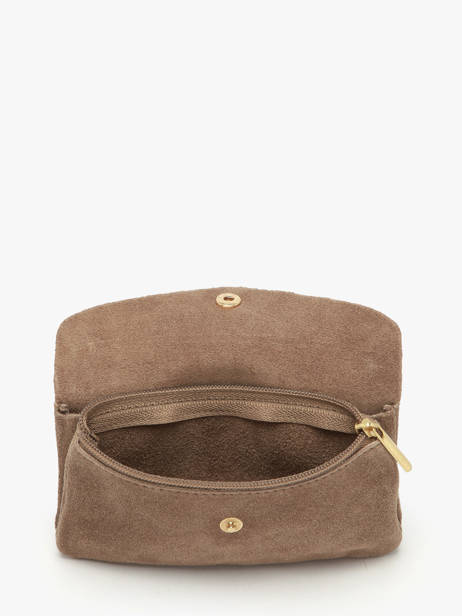 Porte-monnaie Cuir Milano Marron velvet VE23113O vue secondaire 1