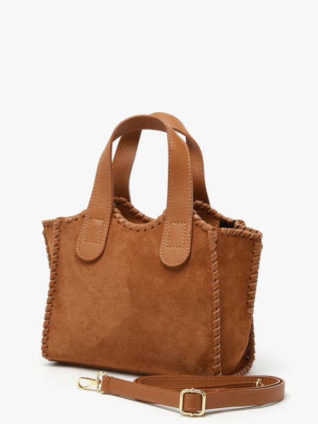 Sac Porté Main Velvet Caviar Milano Marron velvet caviar VC25111 vue secondaire 2