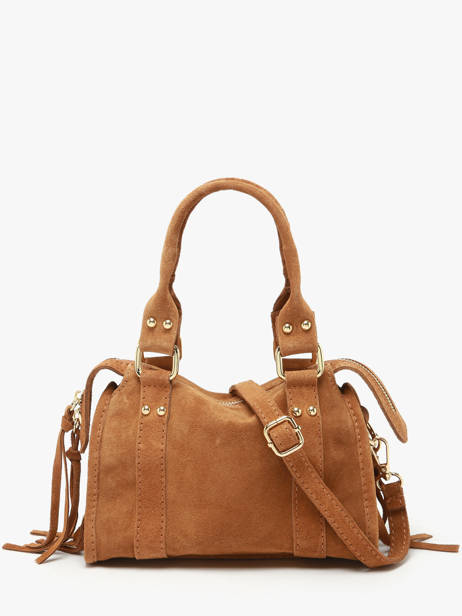 Crossbody Bag Velvet Leather Milano Brown velvet VE24092O other view 4
