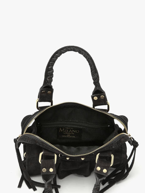 Crossbody Bag Velvet Leather Milano Black velvet VE24092O other view 3
