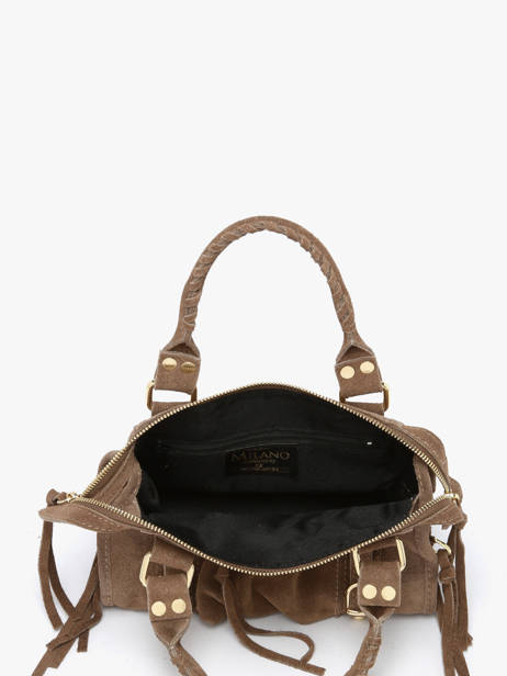 Crossbody Bag Velvet Leather Milano Beige velvet VE24093O other view 3