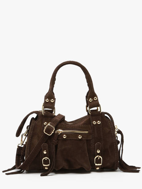 Sac Bandoulière Velvet Cuir Milano Marron velvet VE24093O