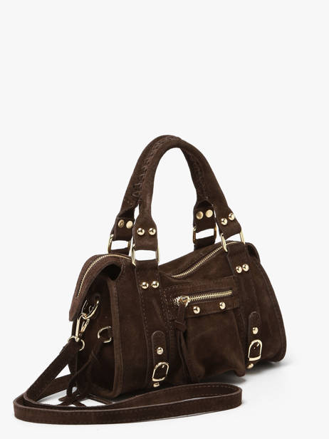 Sac Bandoulière Velvet Cuir Milano Marron velvet VE24093O vue secondaire 2