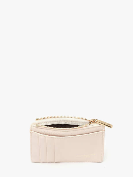 Porte-monnaie Porte-cartes Saffiano David jones Beige saffiano 2 vue secondaire 1