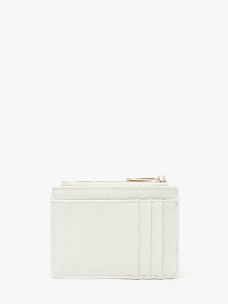 Porte-monnaie Porte-cartes David jones Blanc saffiano 2 vue secondaire 2