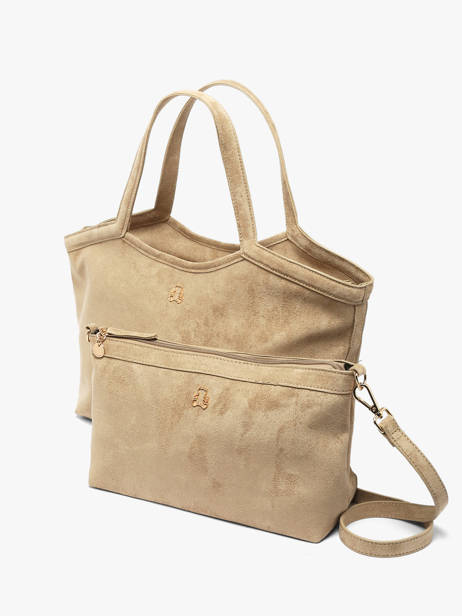 Sac Porté Main Identite Lulu castagnette Beige identite D vue secondaire 1