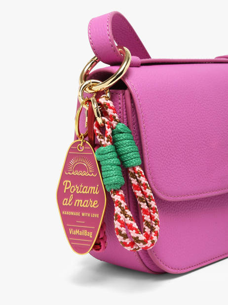 Bijoux De Sac Viamailbag Rose short charm S vue secondaire 2
