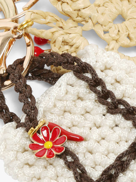 Bijoux De Sac Viamailbag Beige short charm S vue secondaire 1