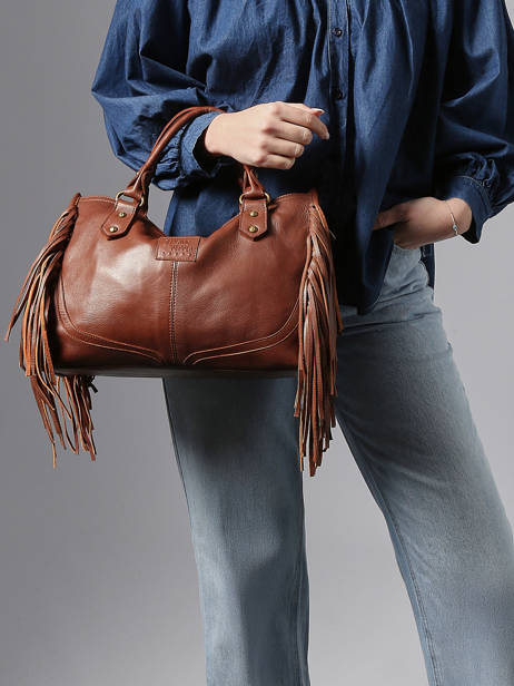 Sac Porté Main Dakota Cuir Basilic pepper Marron dakota BDAK22 vue secondaire 1