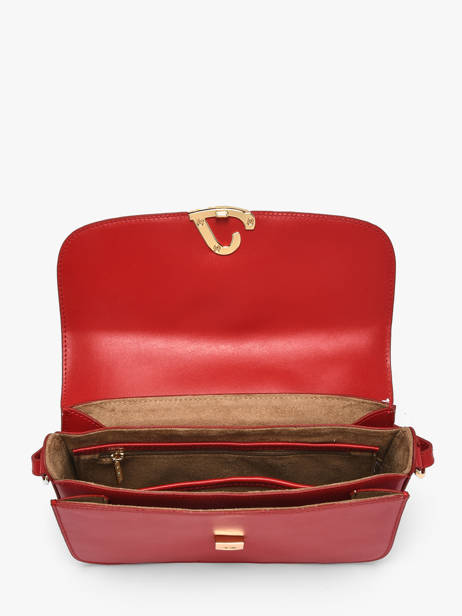 Sac Bandoulière Paris Philos Cuir Lancaster Rouge paris philos 82 vue secondaire 3