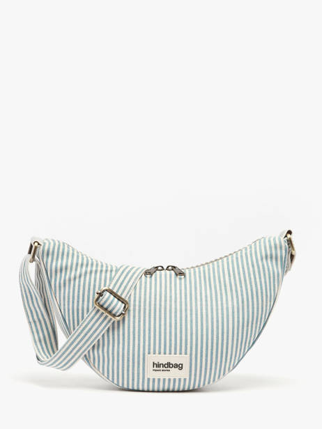 Sac Bandoulière Rayures Coton Hindbag Bleu rayures RA